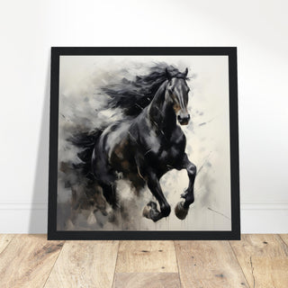 Equine Elegance Art #42 - Print Room Ltd Wood frame 70x70 cm / 28x28"