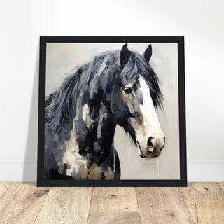 Horse Artwork - Equine Elegance No Frame Selected 30x30 cm / 12x12"