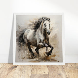 Equine Print #10 - Print Room Ltd Wood frame 70x70 cm / 28x28"