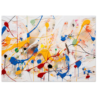 Dynamic Abstract Art #08 - Pollock Inspired No frame 30x40 cm / 12x16"